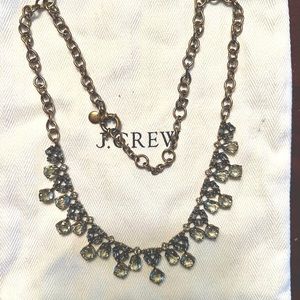 JCrew drop crystal necklace.